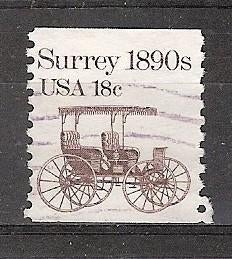 USA, Transport, Surrey 1890, 1981., Ophalen of Verzenden, Gestempeld, Noord-Amerika