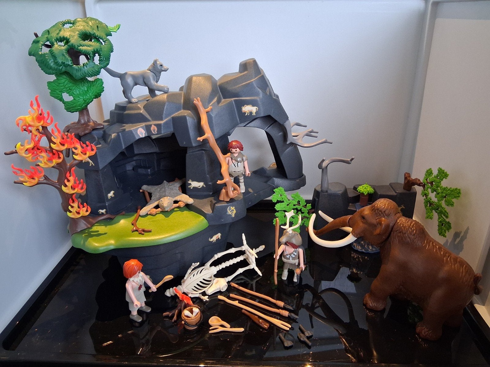 Playmobil Prehistorie Set met Mammoet en Holbewoners, Ophalen