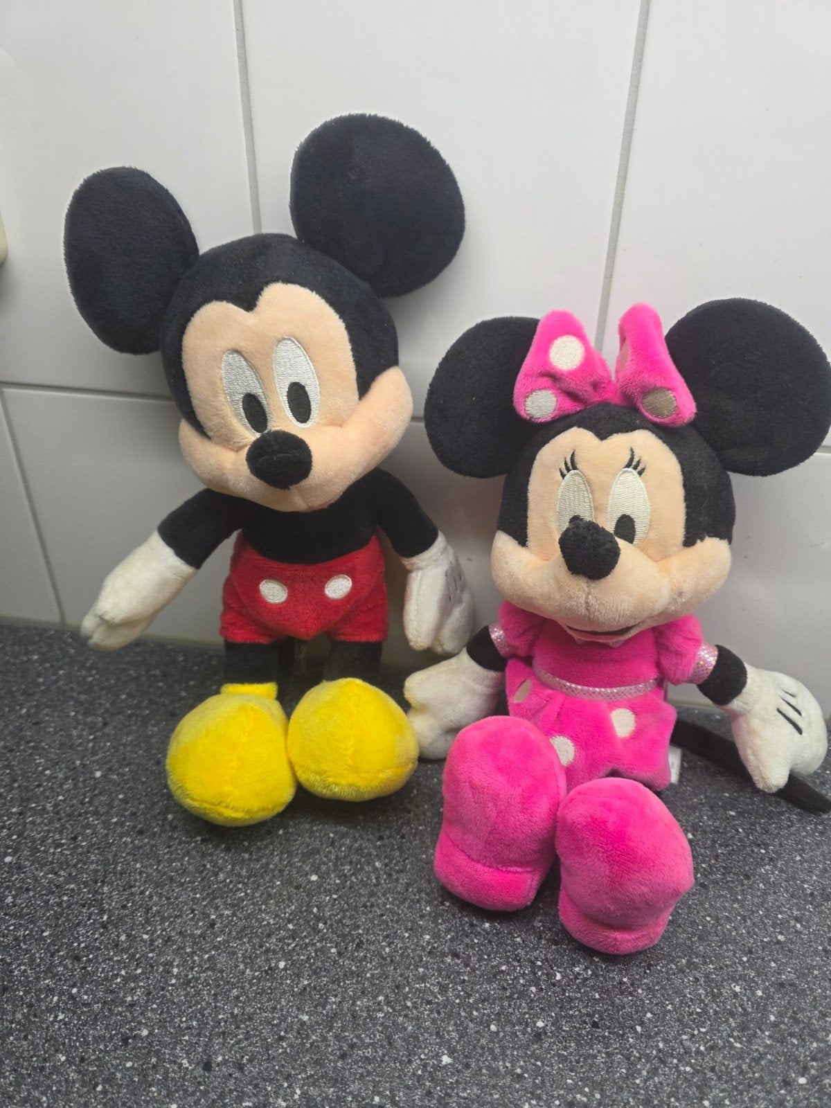 Mickey en Minnie Mouse knuffels - Disney, Muis, Disney, Zwart, Ophalen of Verzenden