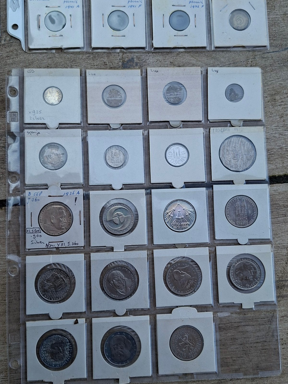 Diverse verzameling munten in album, Ophalen of Verzenden