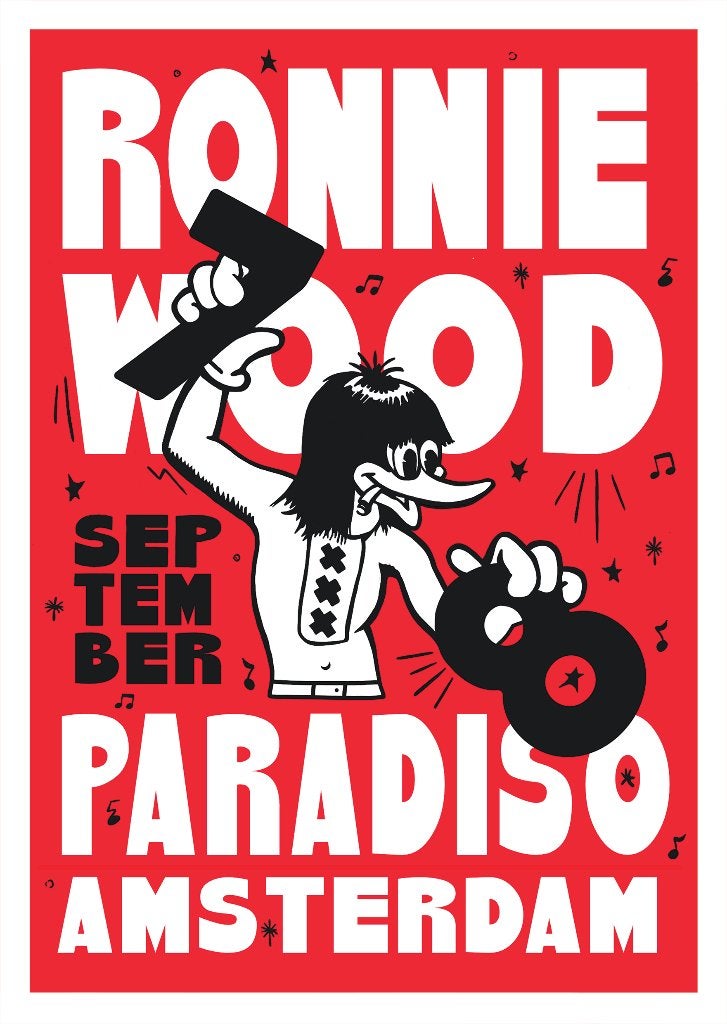 Ronnie Wood Paradiso A2 poster, Rechthoekig Staand, Verzenden, Nieuw, A1 t/m A3