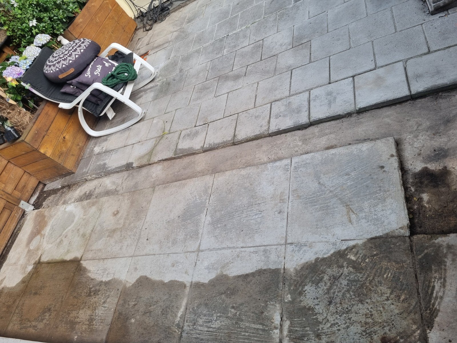 Grote Tuintegels, Gebruikt, Ophalen of Verzenden, 10 m² of meer, Beton