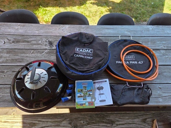 Cadac Carri Chef BBQ met paella pan, Tuin en Terras, Gasbarbecues, Ophalen, Gebruikt, Cadac