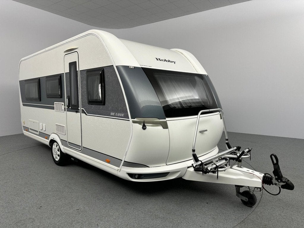 Hobby De Luxe 460 LU Mover Voortent Fietsendrager, Rondzit, Hobby, Bedrijf, 4 tot 5 meter