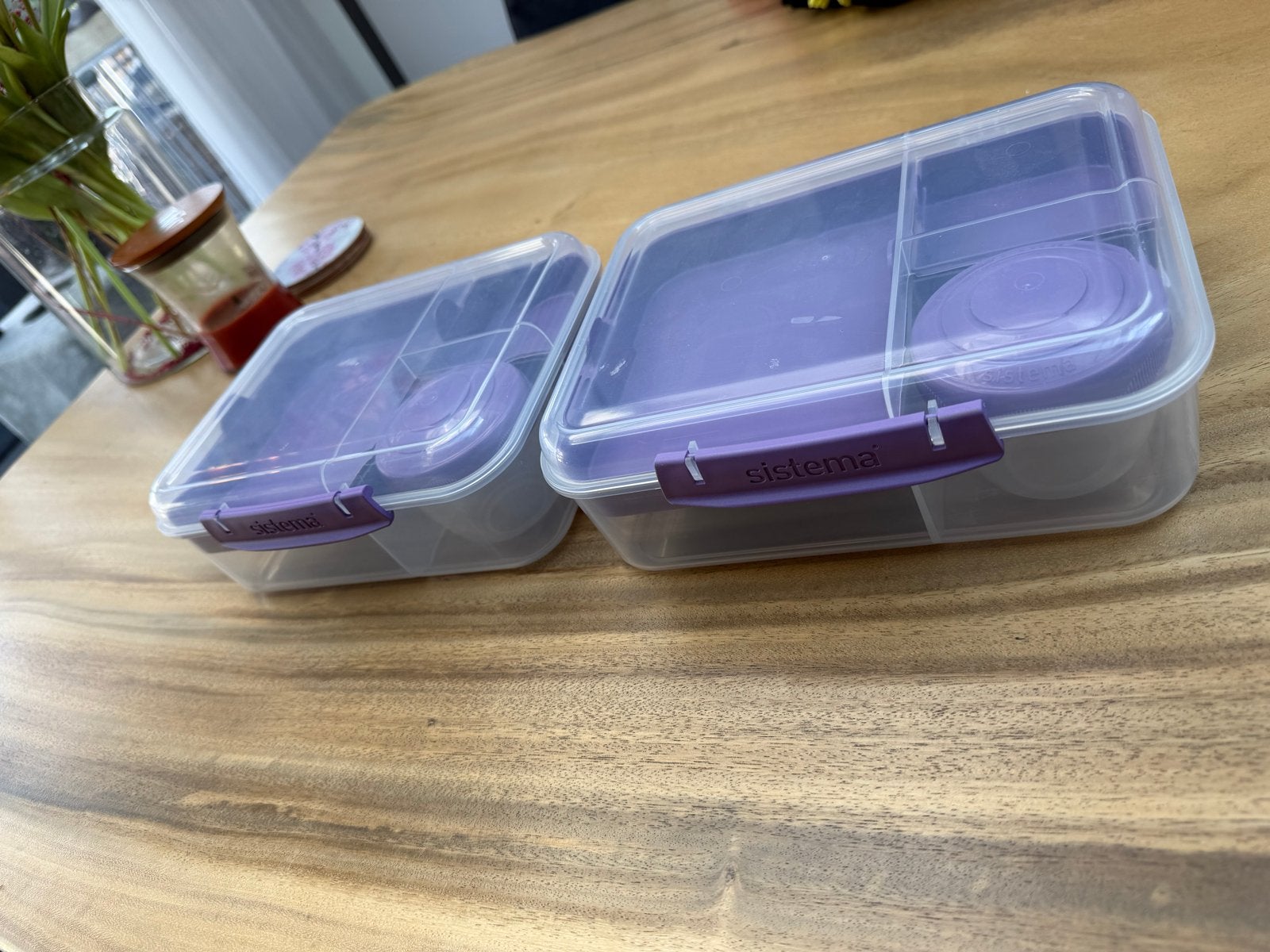 2x Sistema Lunchbox, Paars, Kunststof, Nieuw, Ophalen of Verzenden