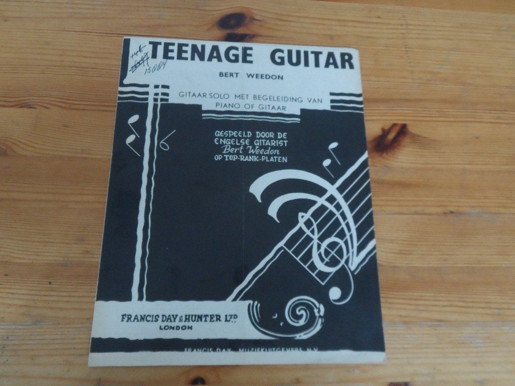 Teenage guitar - bert weedon, Gebruikt, Gitaar, Ophalen of Verzenden, Artiest of Componist