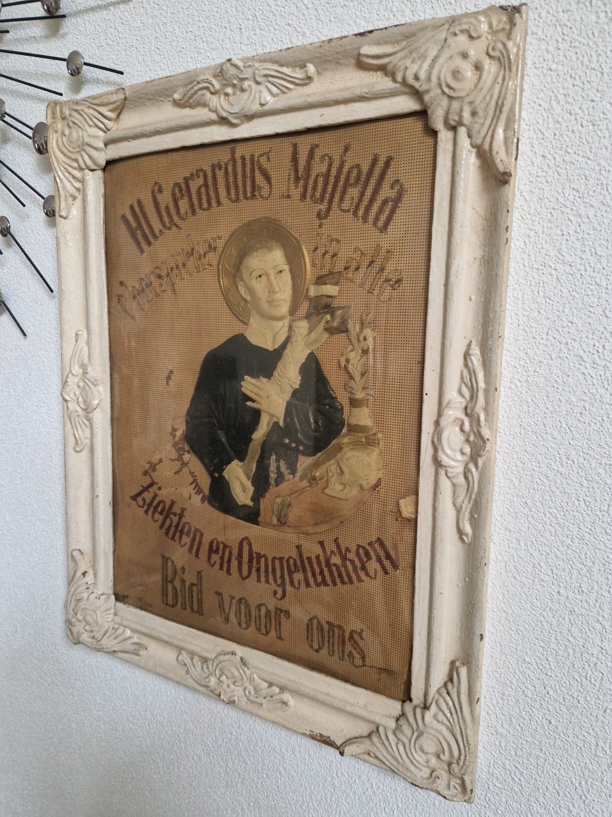 Antiek ingelijst gebed: H. Gerardus Majella, Antiek en Kunst, Ophalen of Verzenden