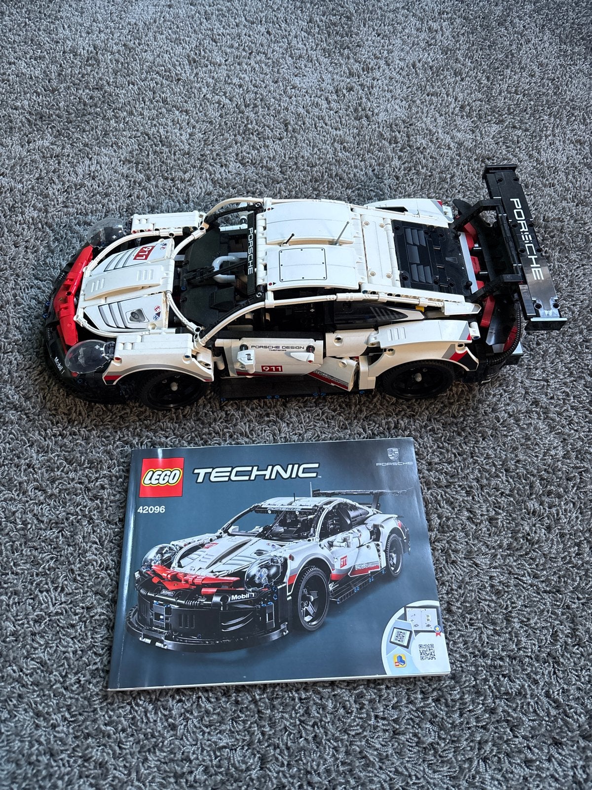 LEGO Technic Porsche 911 RSR (42096) - Compleet met boekje, Ophalen of Verzenden, Gebruikt, Overige merken