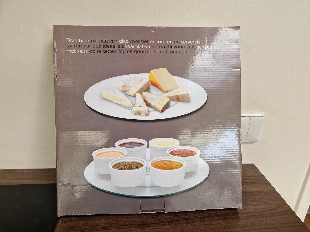 multifunctioneel draaiplateau van glas, doorsnee 34 cm, Huis en Inrichting, Keuken | Keukenbenodigdheden, Overige typen, Ophalen of Verzenden