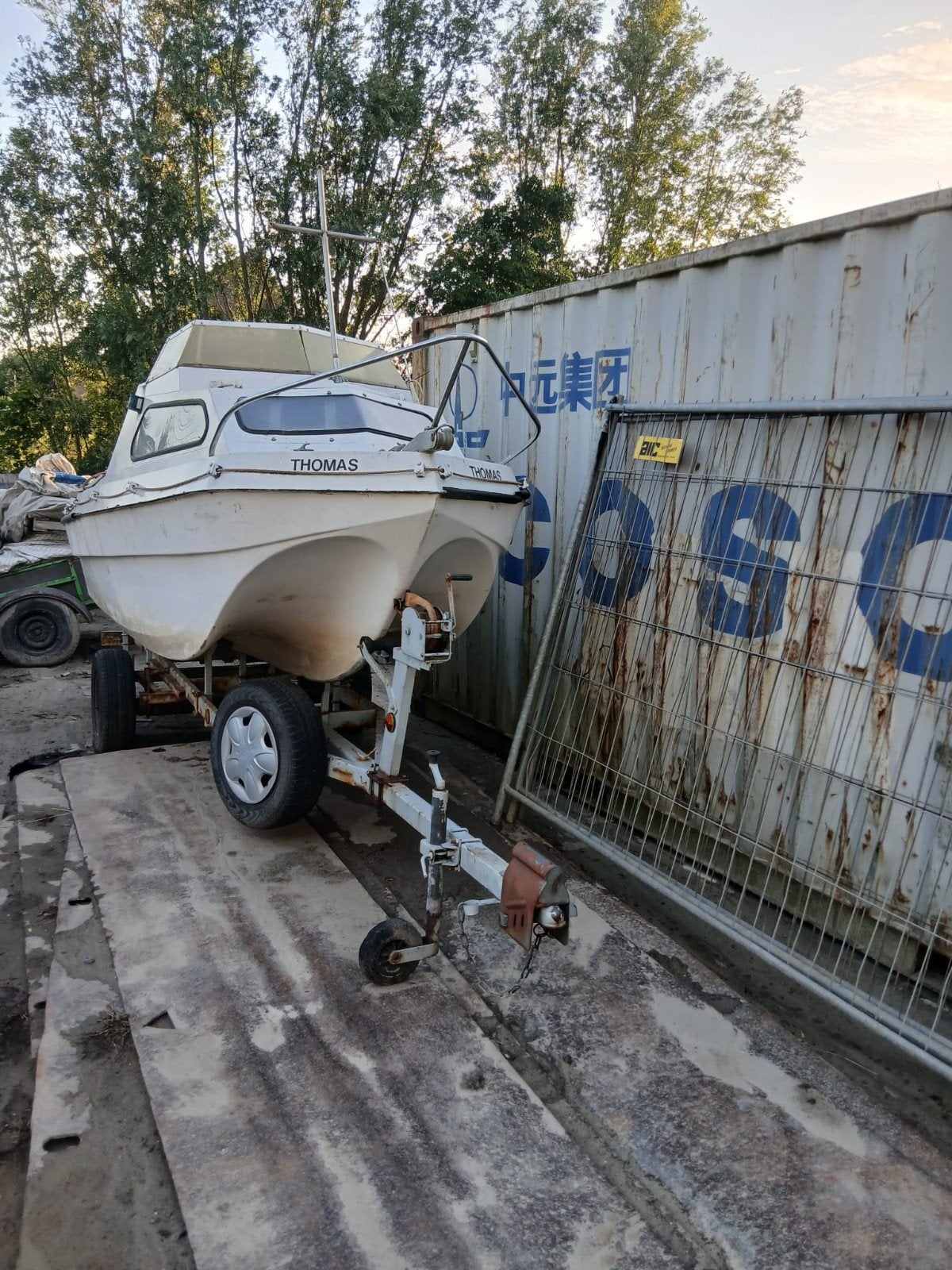 Boot met buitenboordmotor en trailer, Ophalen of Verzenden, Gebruikt