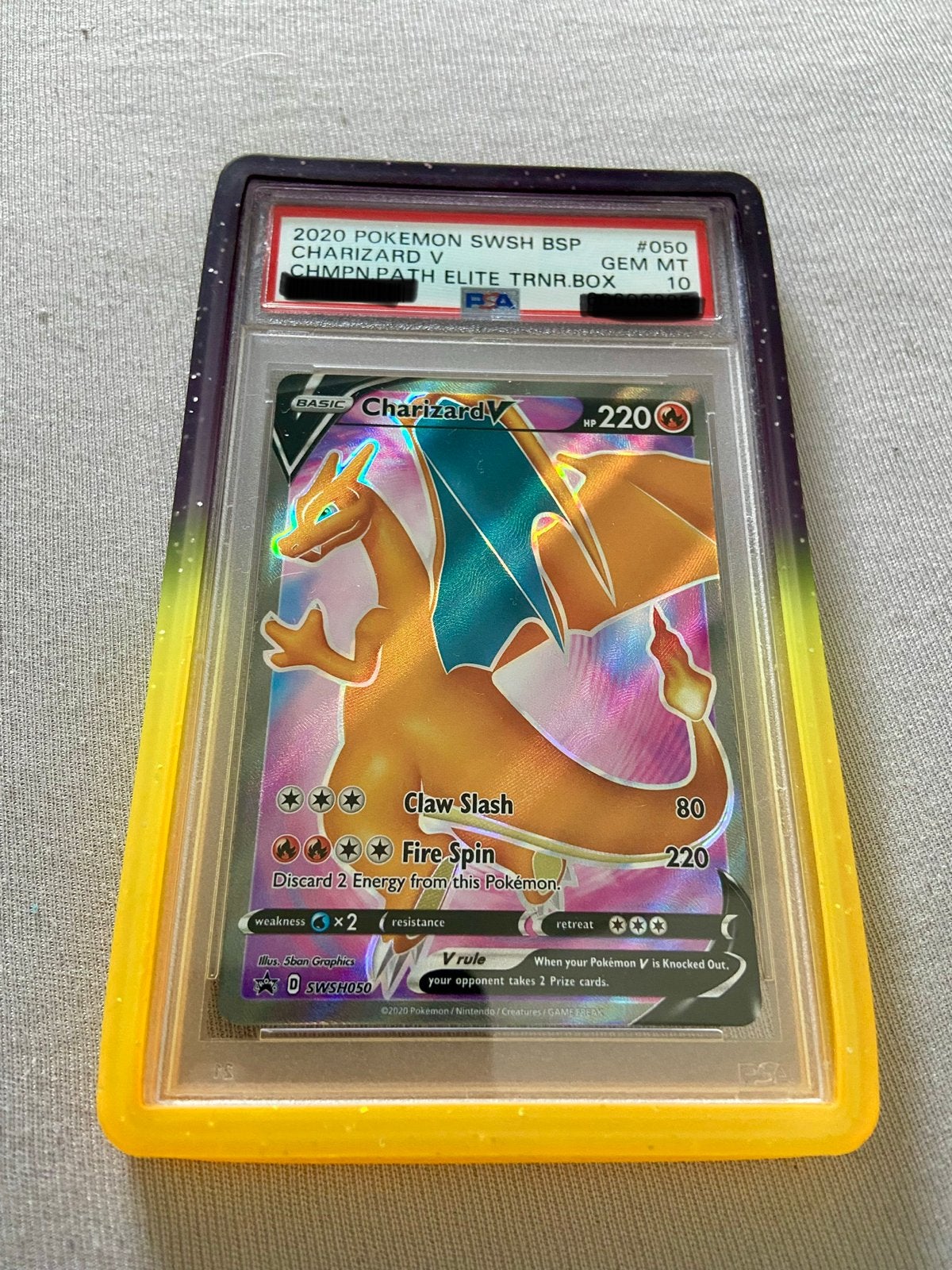 Charizard V PSA 10 Gem Mint Pokémon Kaart 2020, Ophalen of Verzenden, Nieuw, Losse kaart