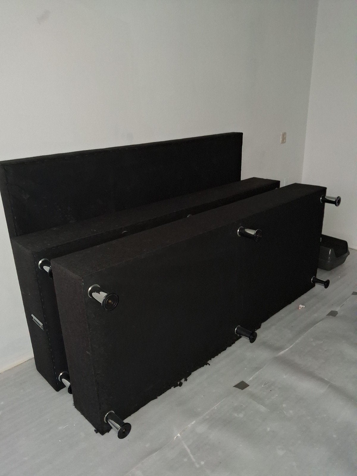 gratis boxspring (zonder matras), Ophalen, Gebruikt, Tweepersoons, Stof