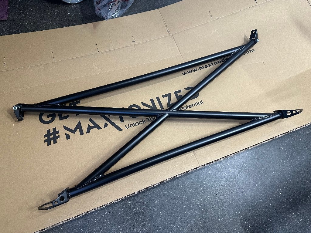 JapPower X-bar veerpootbrug strutbar - Honda Civic 92-00, Ophalen of Verzenden