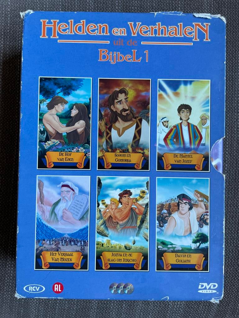 Helden en Verhalen uit de Bijbel 1 - dvd Boxset, Gebruikt, Alle leeftijden, Boxset, Ophalen of Verzenden