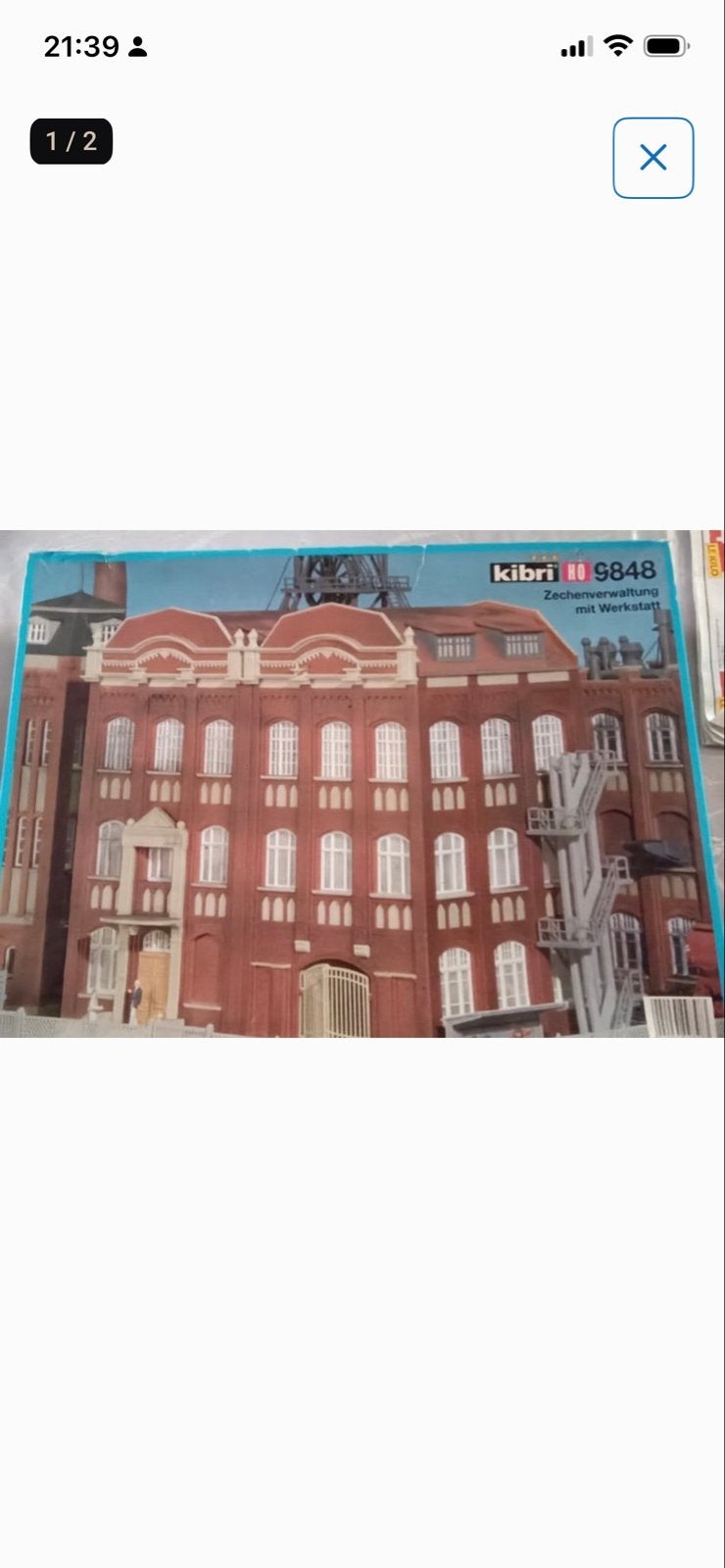 Kibri HO 9848 Zechenverwaltung met Werkstatt - Modelbouw, Ophalen of Verzenden, Gebruikt