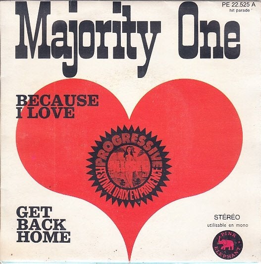 majority one - because i love ( 1970 / rock), Fotohoes, Ophalen of Verzenden, Zo goed als nieuw, Rock en Metal