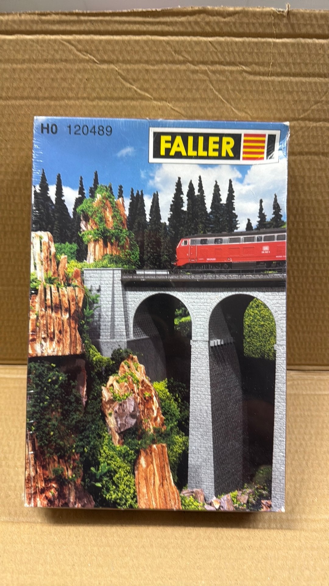 Faller 120489 pijlers, Overige merken, Gelijkstroom of Wisselstroom, Brug, Tunnel of Gebouw, Nieuw
