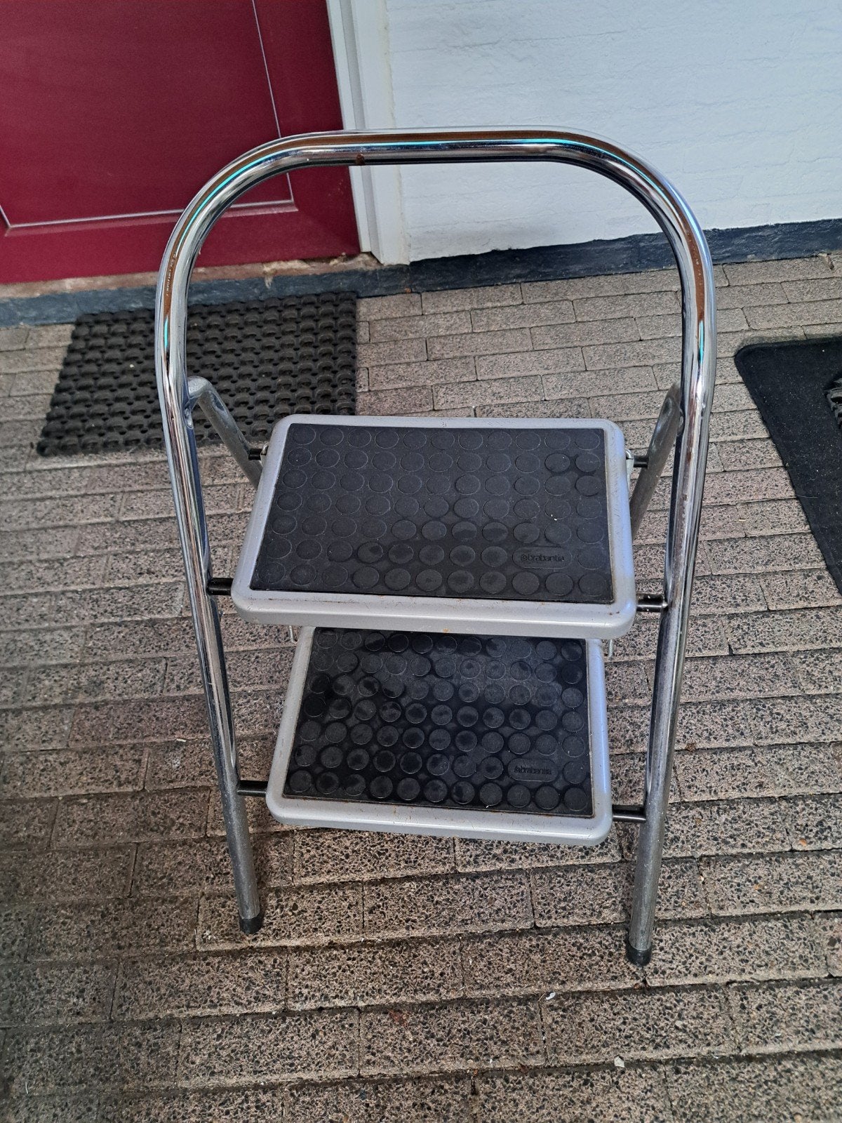 Brabantia Opvouwbare Keukentrap huishoudtrap 2 Treden, Ophalen, Trap, Zo goed als nieuw, Opvouwbaar of Inschuifbaar
