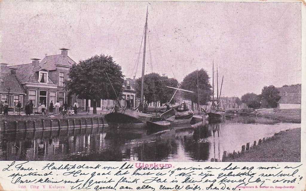 703-203-015 Workum, Verzenden, Voor 1920, Friesland