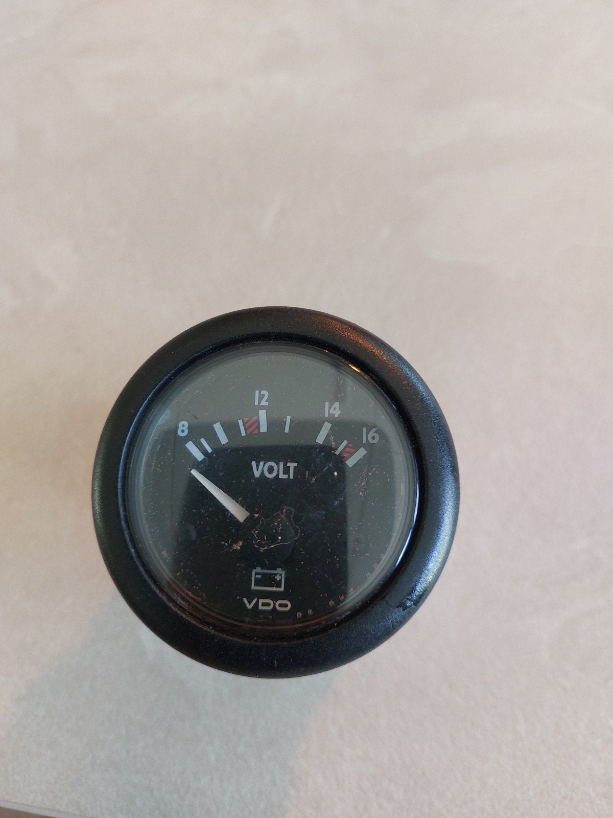 VDO Voltmeter 12V - N 02 410 811 - Boot/Auto, Ophalen of Verzenden, Gebruikt, Motor en Techniek