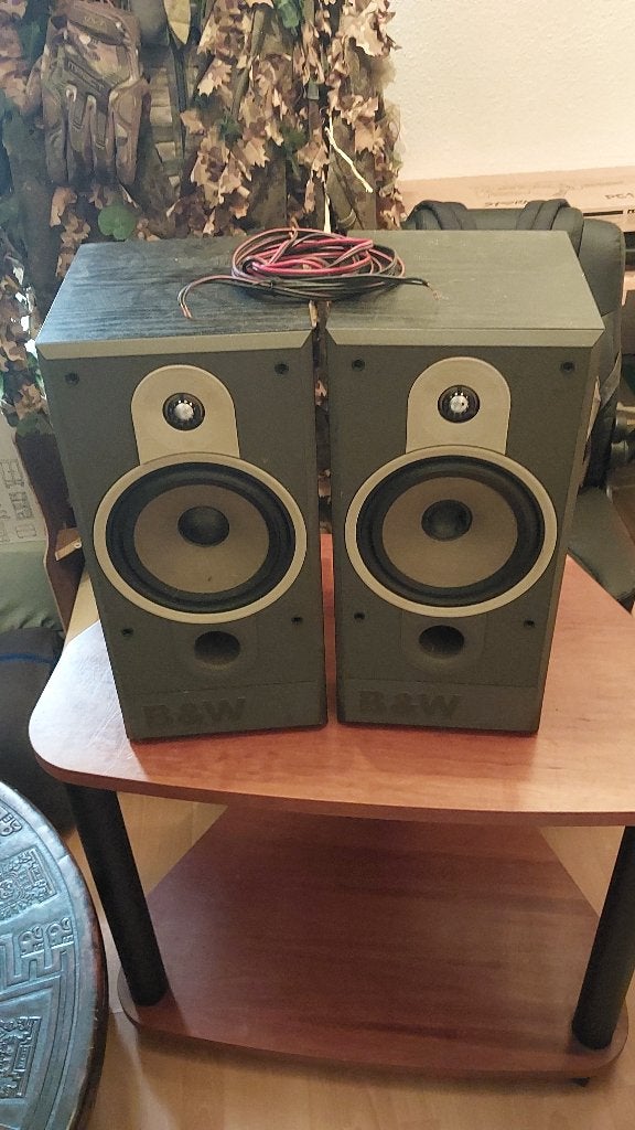 B&W DM560 Speakers - Goede staat, Ophalen, Stereo speakers, Gebruikt, Inclusief kabels