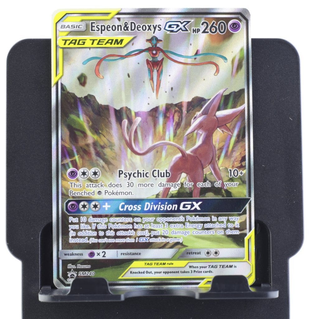 TCG Espeon & Deoxys GX (SM 240), Zo goed als nieuw