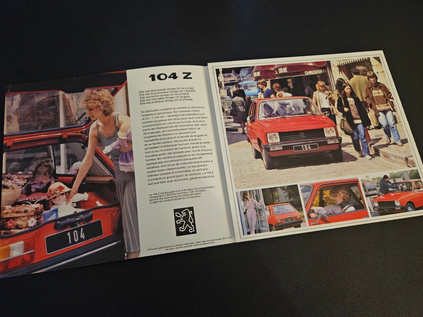 Brochure Peugeot 104 Z 1981 Frankrijk, Ophalen of Verzenden, Zo goed als nieuw, Peugeot