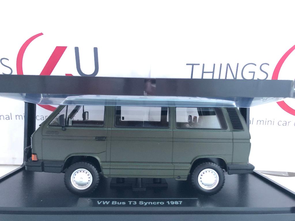 KK-Scale 1:18 Volkswagen T3 Syncro 1987 matt olijfgroen, Ophalen of Verzenden, Nieuw, Auto, Overige merken
