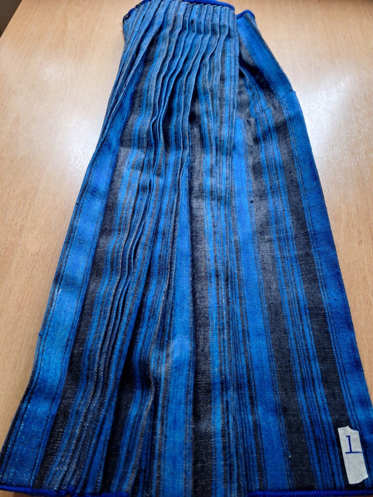 blauw/zwart gestreepte rok, klederdracht Staphorst, Ophalen of Verzenden, Dames