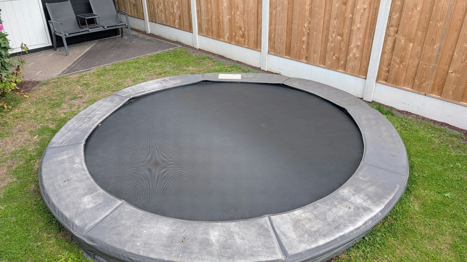 Avyna Pro-Line Inground Trampoline 366cm Grijs, Ophalen, Gebruikt