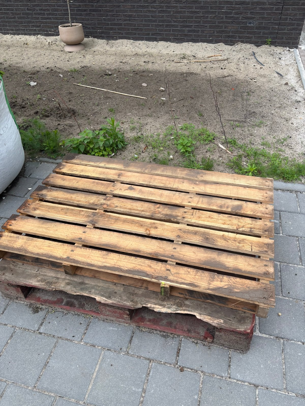 Gebruikte houten pallets, Doe-het-zelf en Verbouw, Hout en Planken, Ophalen, Gebruikt, 50 mm of meer, Pallet