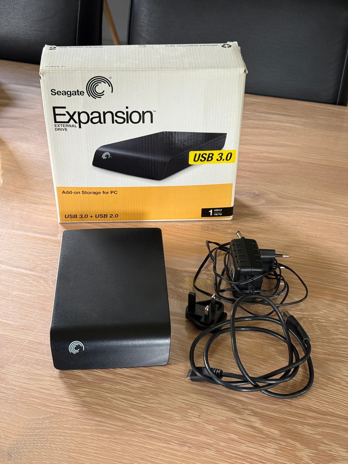 Seagate Expansion Externe Harde Schijf 1TB USB 3.0, Computers en Software, Harde schijven, Server, HDD, Ophalen of Verzenden, Zo goed als nieuw