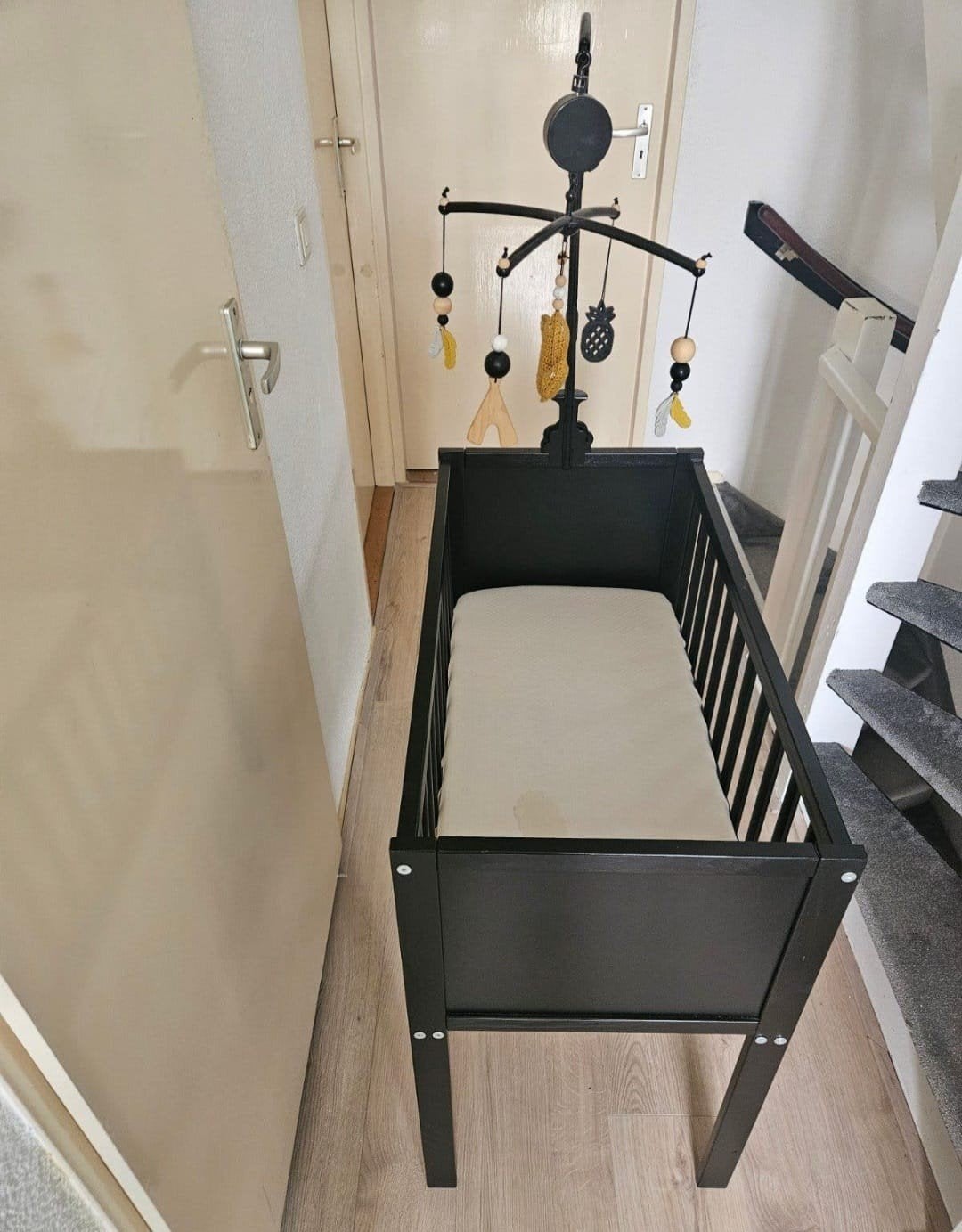 Co-sleeper/wieg met matras en beddengoed, Gebruikt, Minder dan 140 cm, Minder dan 70 cm, Ophalen