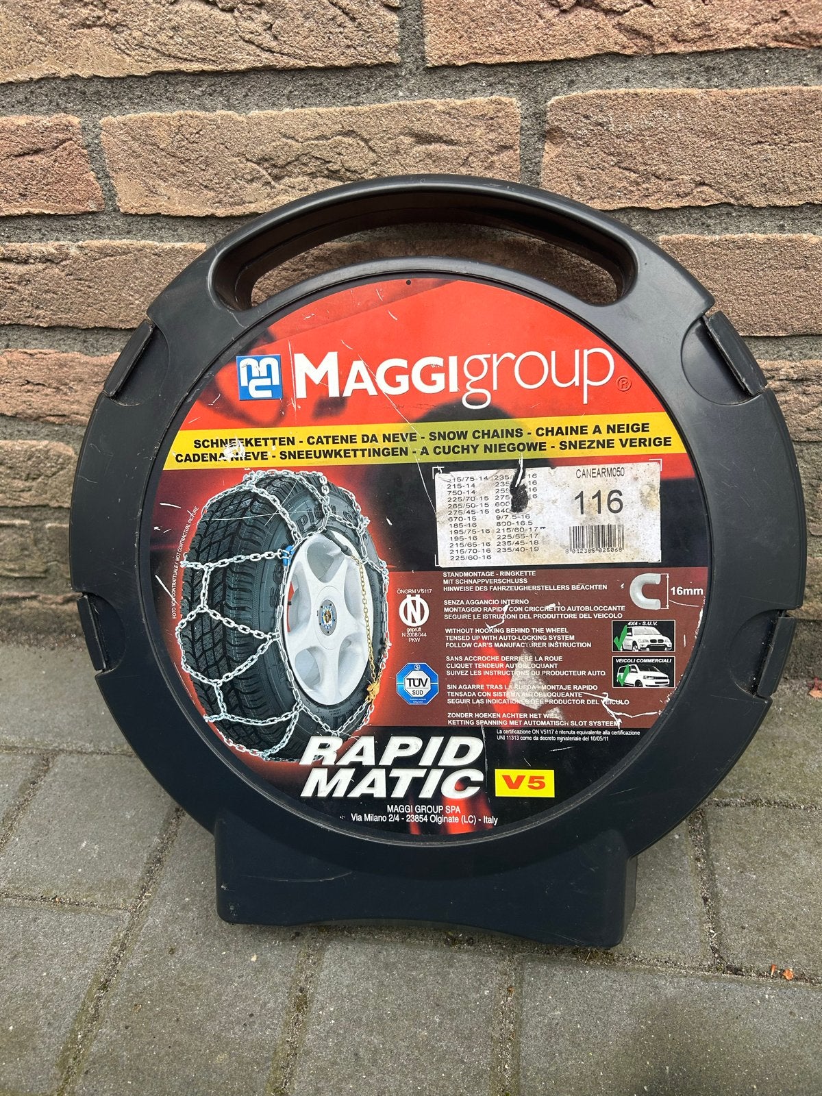 Maggi Rapid Matic V5 sneeuwkettingen - Maat 116, Ophalen of Verzenden, Zo goed als nieuw