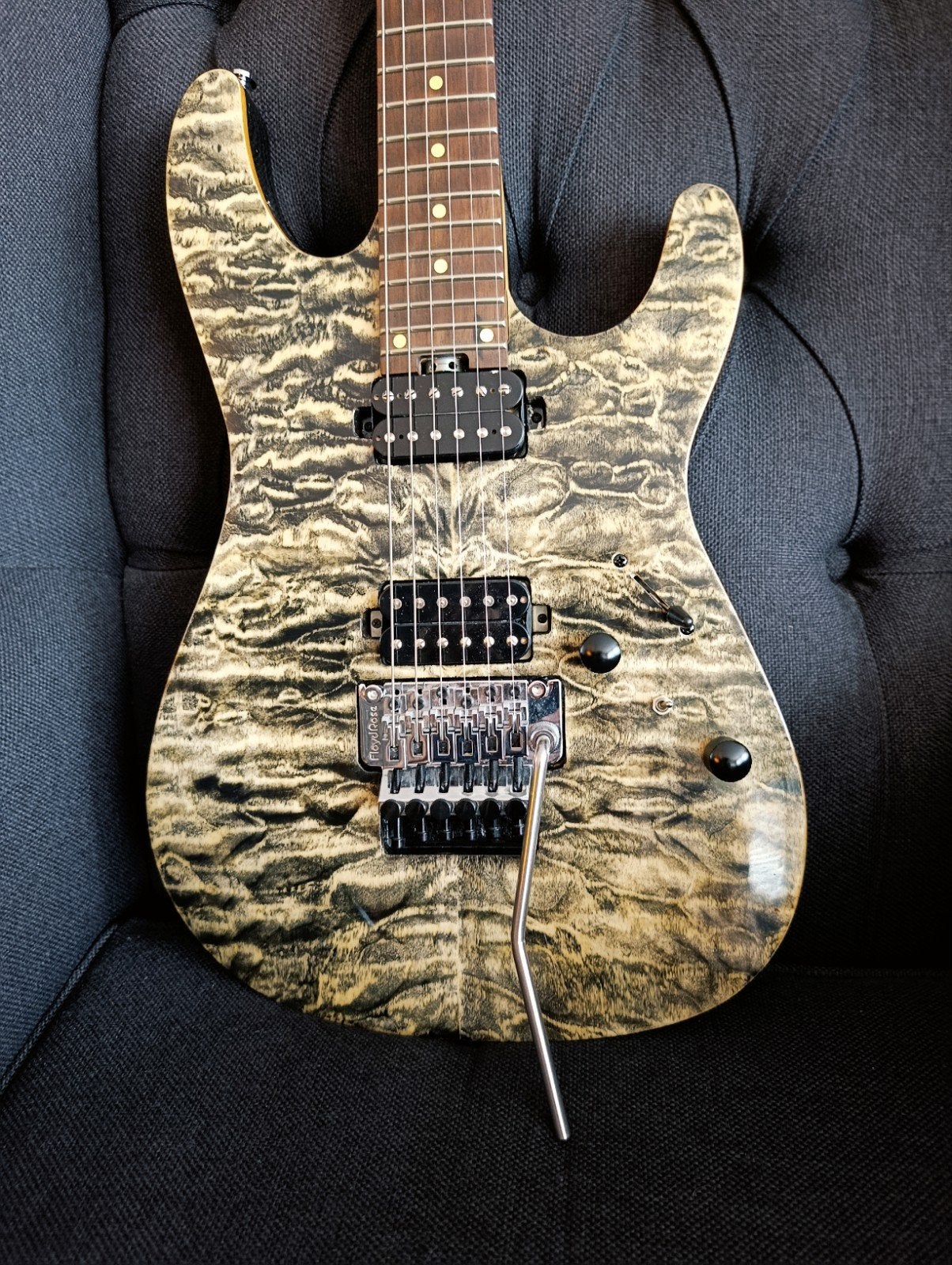 Harley Benton fusion pro charcoal, Ophalen of Verzenden, Zo goed als nieuw, Solid body, Overige merken