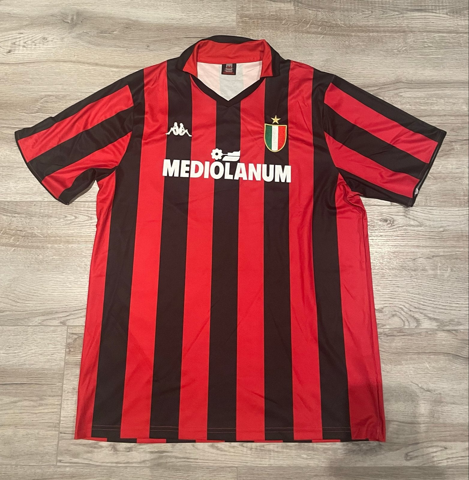 Vintage AC Milan Thuisshirt 1988-1989 (Maat L), Sport en Fitness, Voetbal, Maat L, Ophalen of Verzenden, Zo goed als nieuw, Shirt