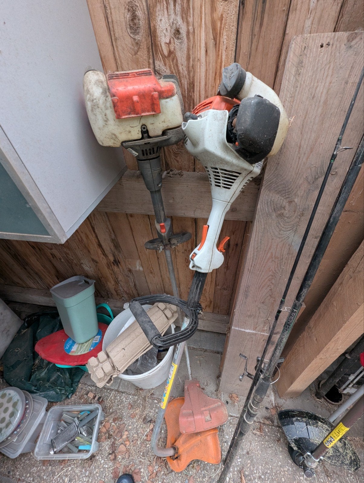 Stihl FS 38 en Husqvarna 323C bosmaaiers, Tuin en Terras, Grastrimmers, Benzine, Gebruikt, Stihl, Husqvarna, Ophalen of Verzenden
