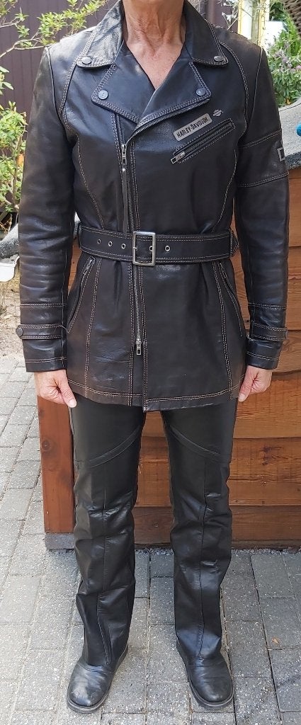 Leren Harley Davidson Jas, Motoren, Kleding | Motorkleding, Jas | leer, Harley Davidson, Ophalen of Verzenden, Dames
