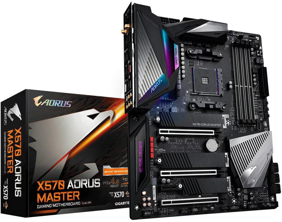 Gigabyte X570 AORUS MASTER Moederbord, Computers en Software, Moederborden, DDR4, Ophalen of Verzenden, Zo goed als nieuw, Socket AM4