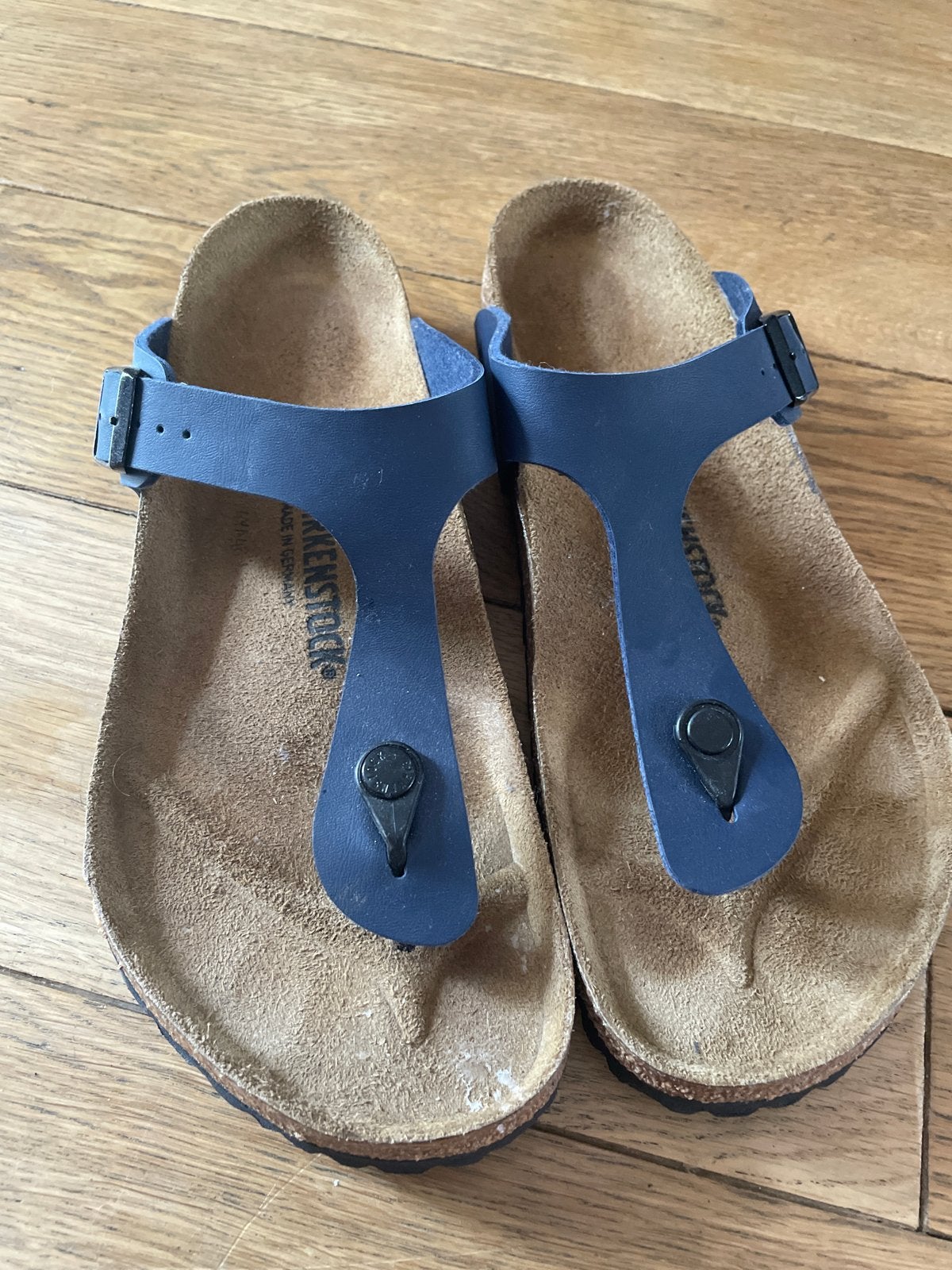 Birkenstock Gizeh teenslippers - Blauw maat 44, Ophalen of Verzenden, Gedragen, Blauw