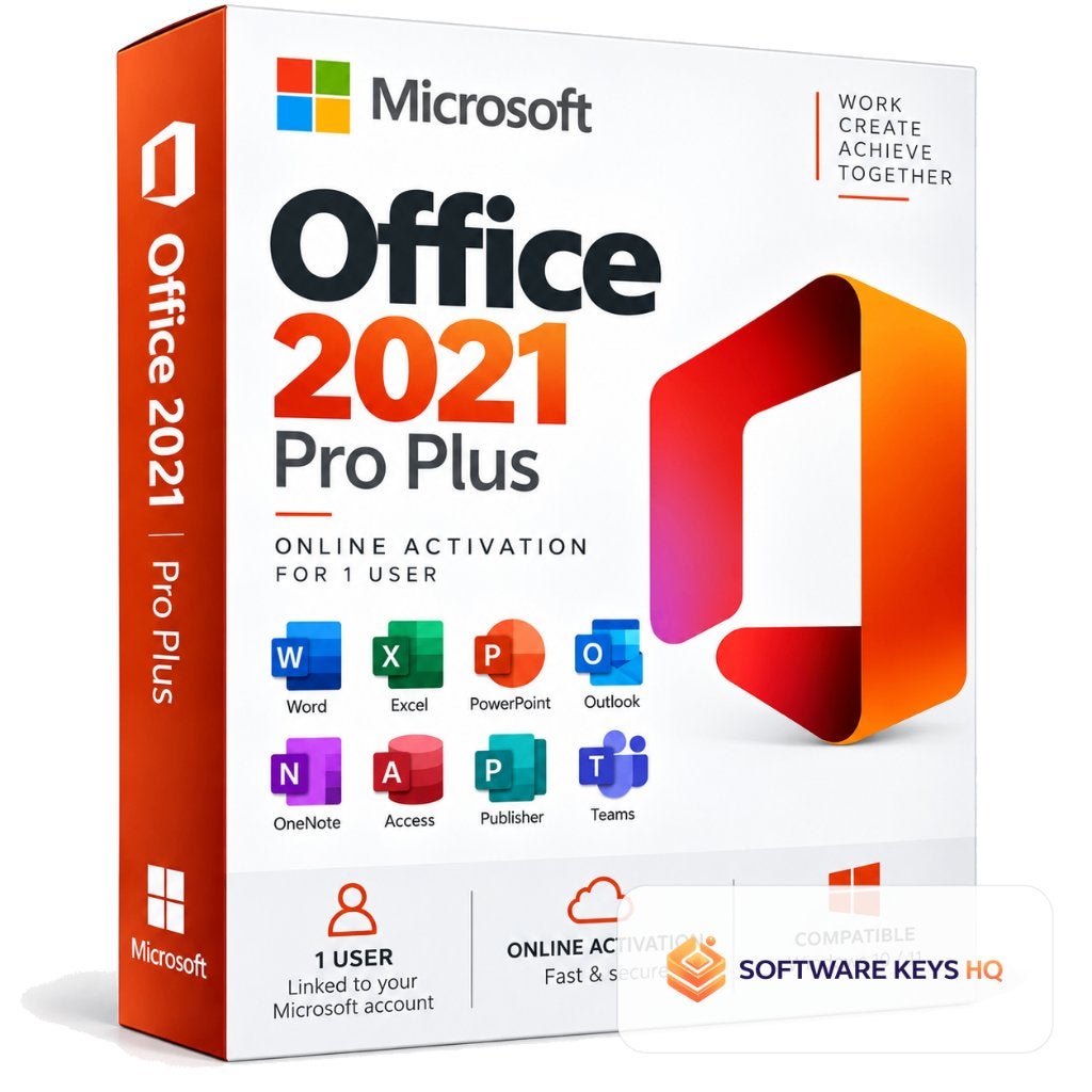 Office 2021 Professional Plus Licentie Key - 1 Gebruiker, Ophalen of Verzenden, Zo goed als nieuw, Excel, Windows