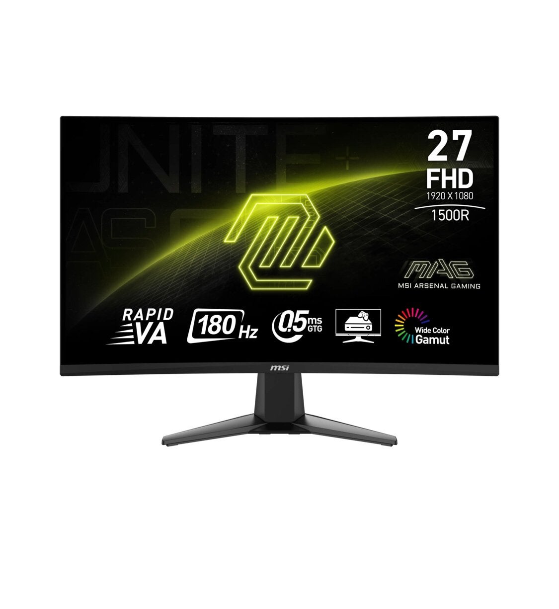 2x MSI MAG 27C6F 27 inch 1920 x 1080, Ophalen, HDMI, IPS, Curved