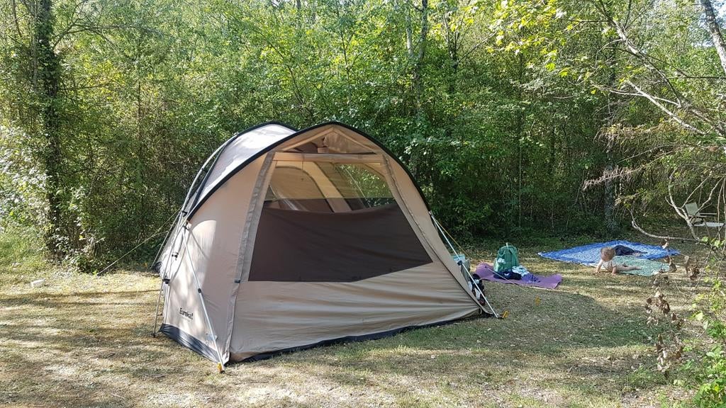 Eureka Outside Inn+ tent, Caravans en Kamperen, Ophalen, Gebruikt