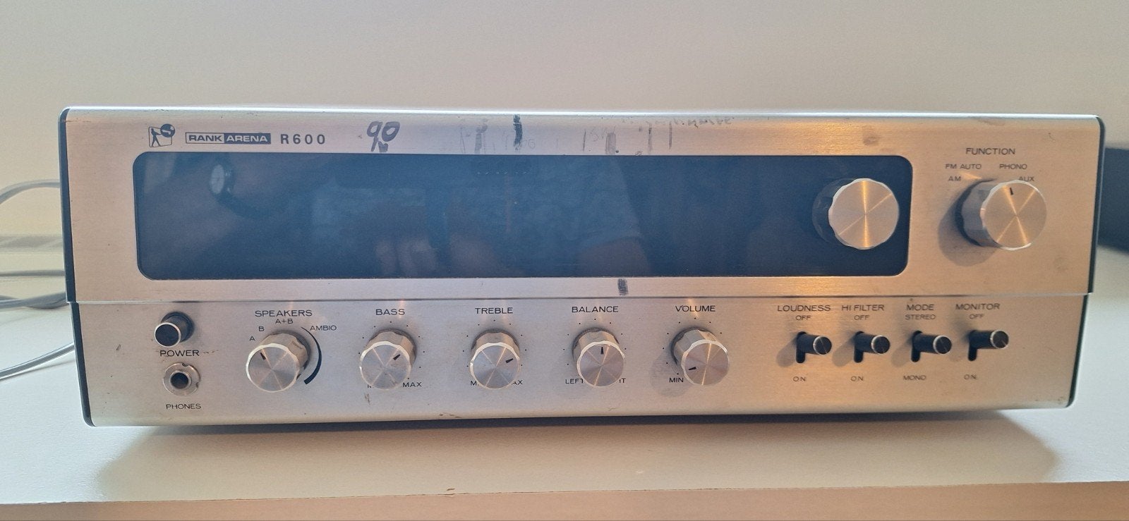 Rank Arena 600 Radio Ontvanger - Vintage Stereo Receiver, Ophalen of Verzenden, Gebruikt, Radio