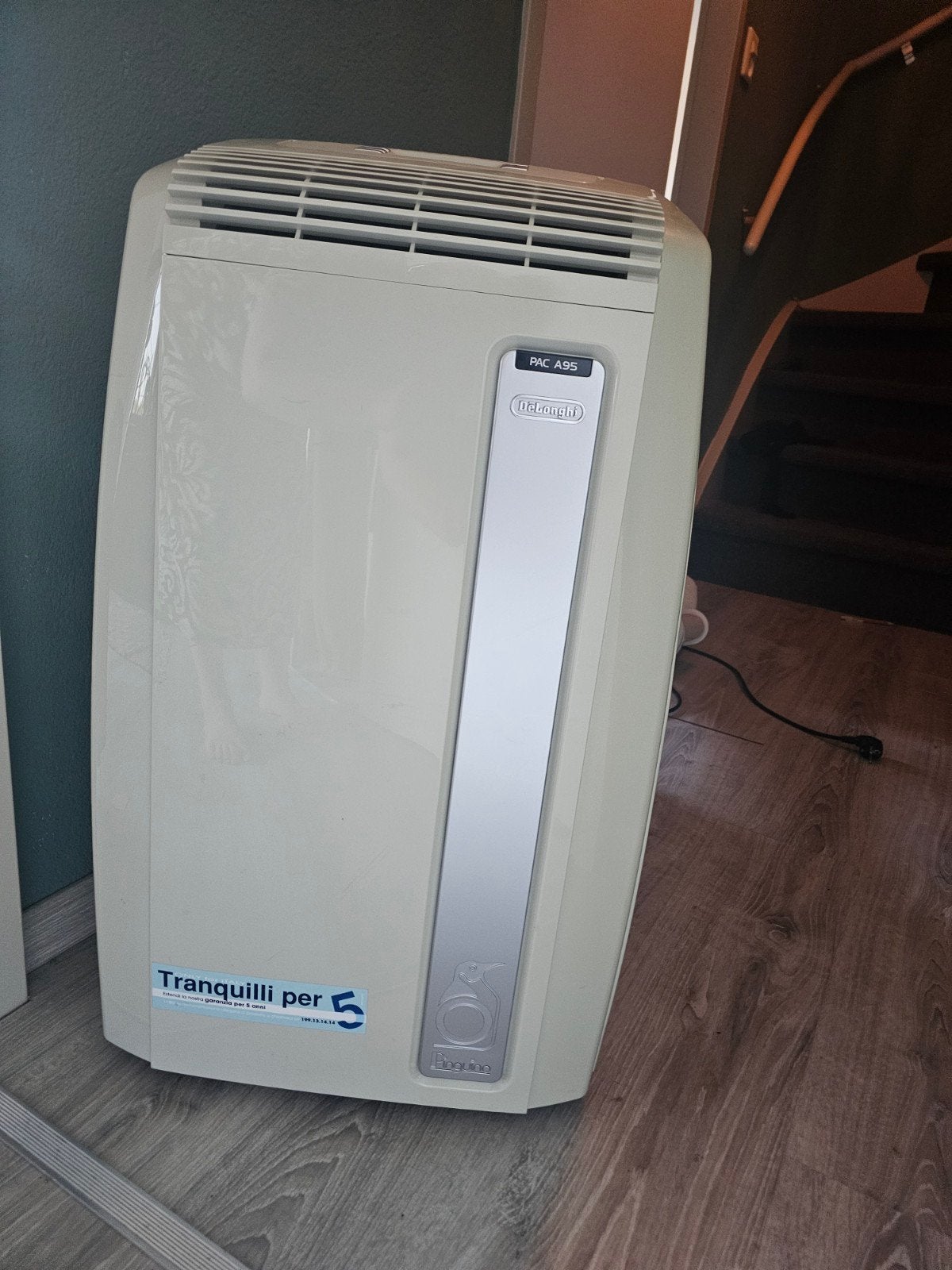 Delonghi PAC A95 Mobiele Airco, Ophalen, Gebruikt, Minder dan 60 m³, 3 snelheden of meer