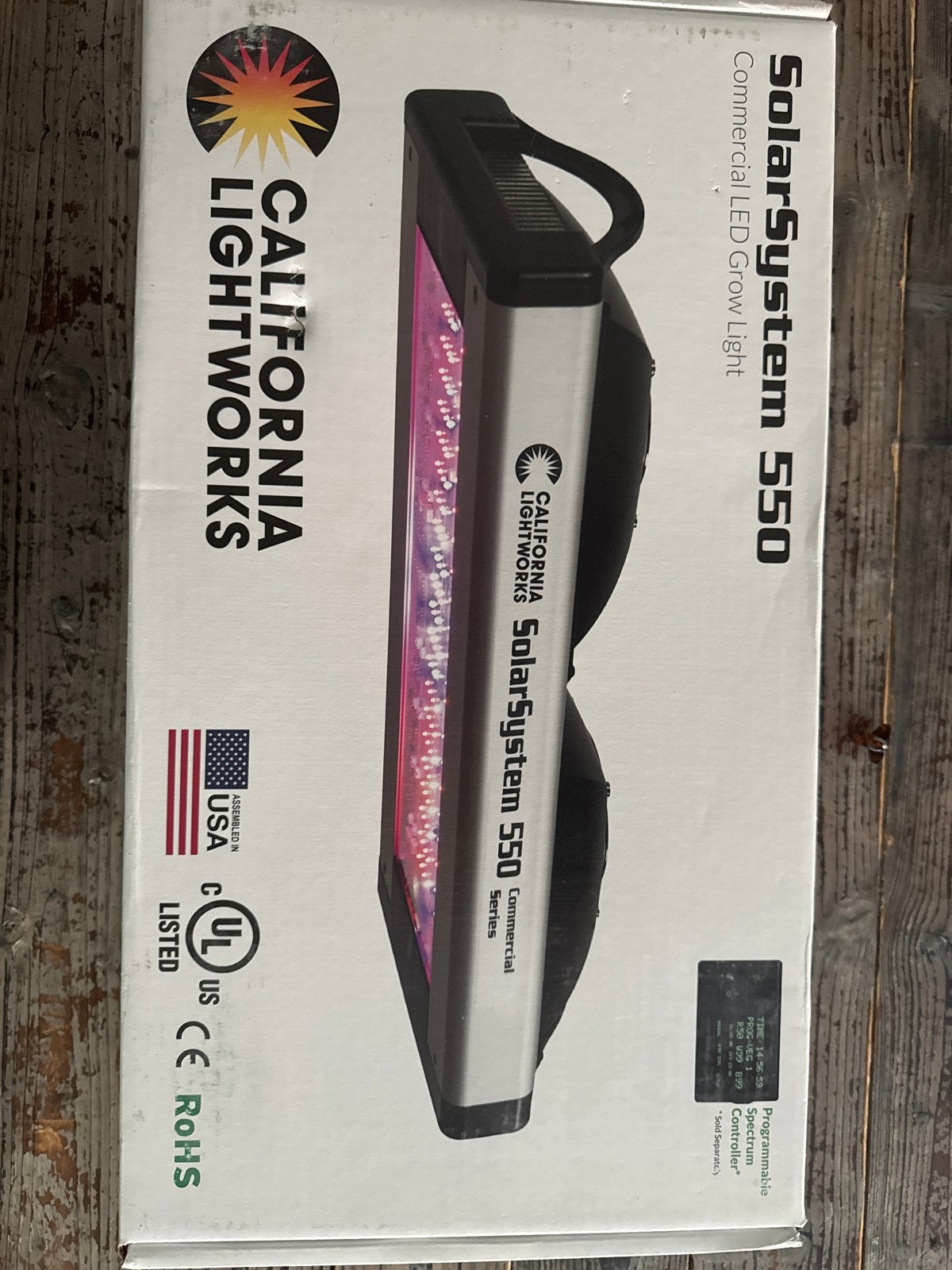 California Lightworks SolarSystem 550 LED Kweeklamp, Tuin en Terras, Kweekspullen, Ophalen, Zo goed als nieuw, Kweeklamp