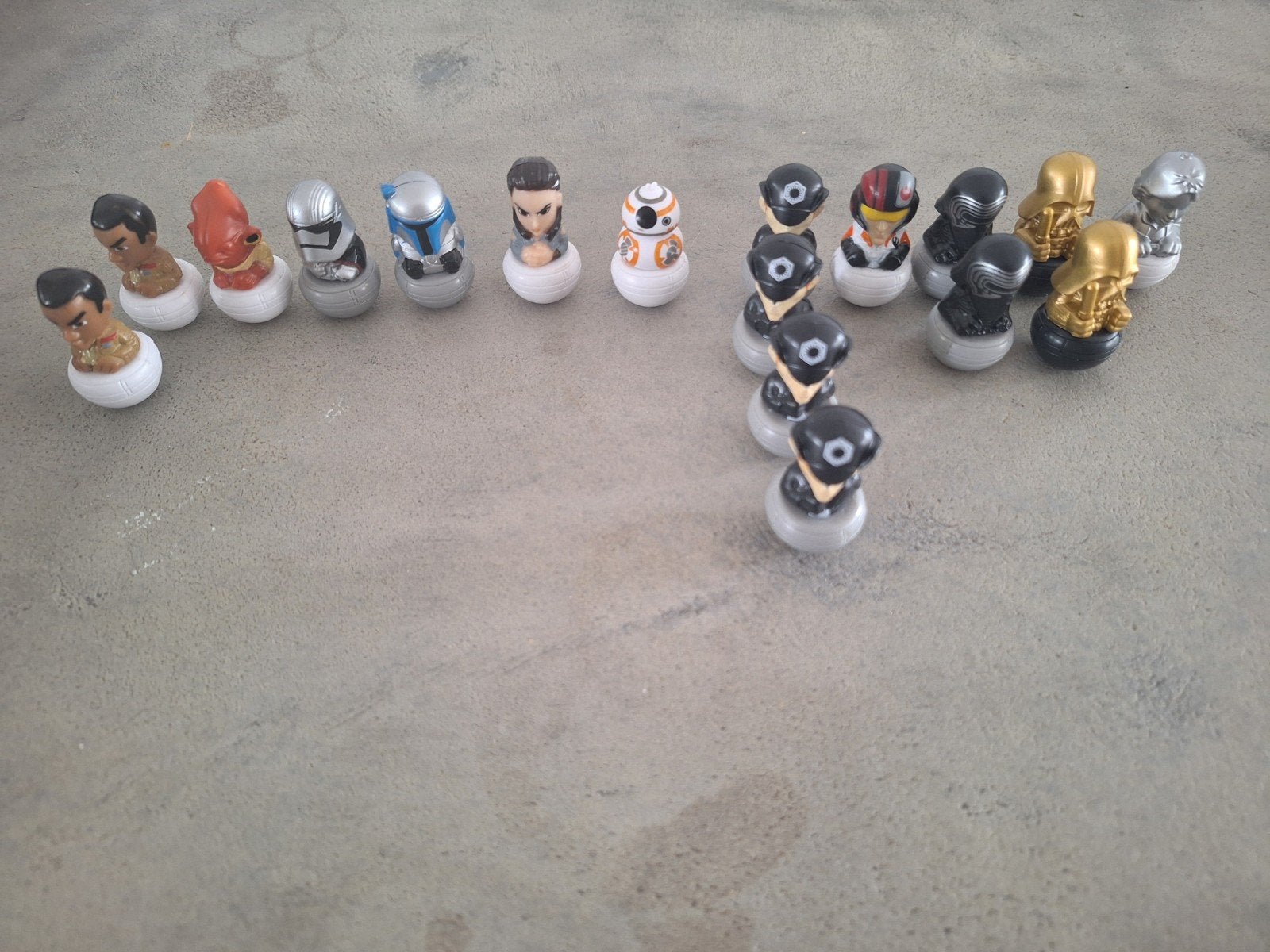 Star Wars Rollinz verzameling (2x gouden Darth Vader!), Ophalen, Zo goed als nieuw, Beeldje of Buste