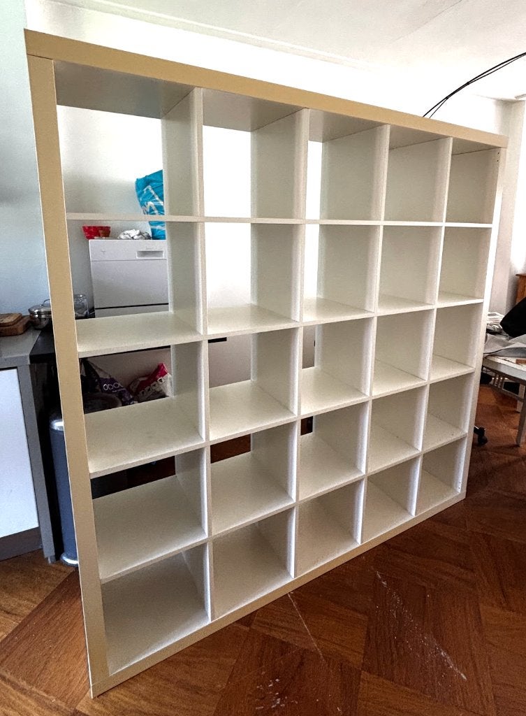 IKEA Expedit vakkenkast 5x5, wit (185x185x39 cm), Ophalen, Gebruikt, 150 tot 200 cm, 150 tot 200 cm