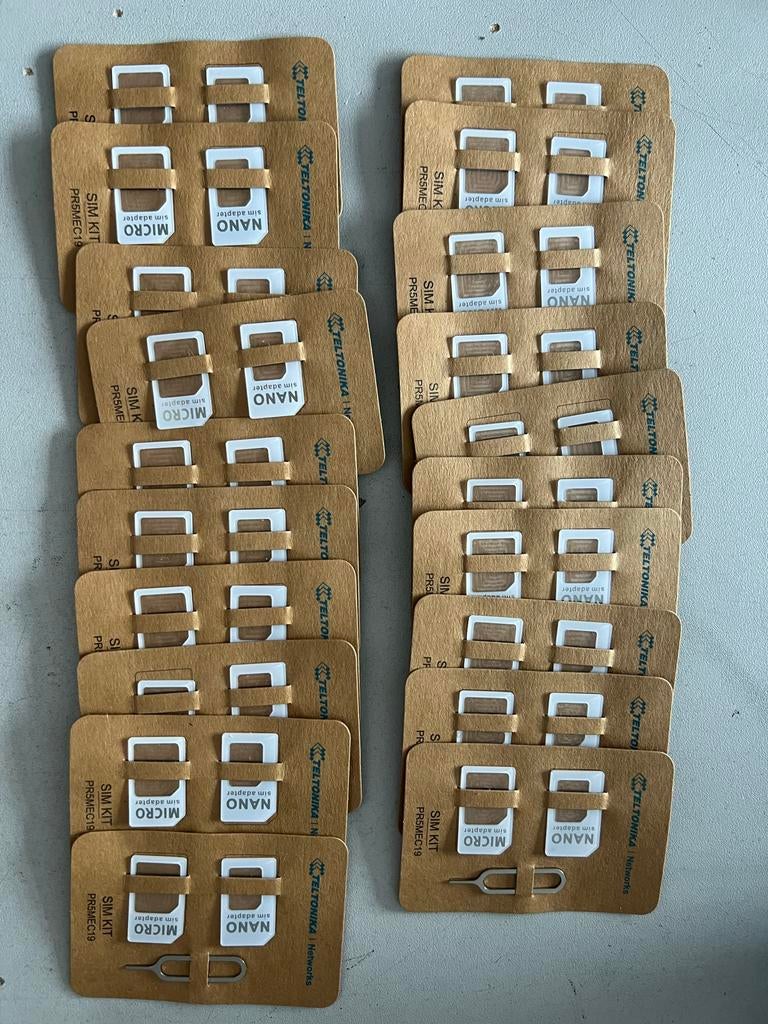 20 stuks Teltonikar kit PR5MEC19 - Nano & Micro SIM, Ophalen of Verzenden, Overige typen