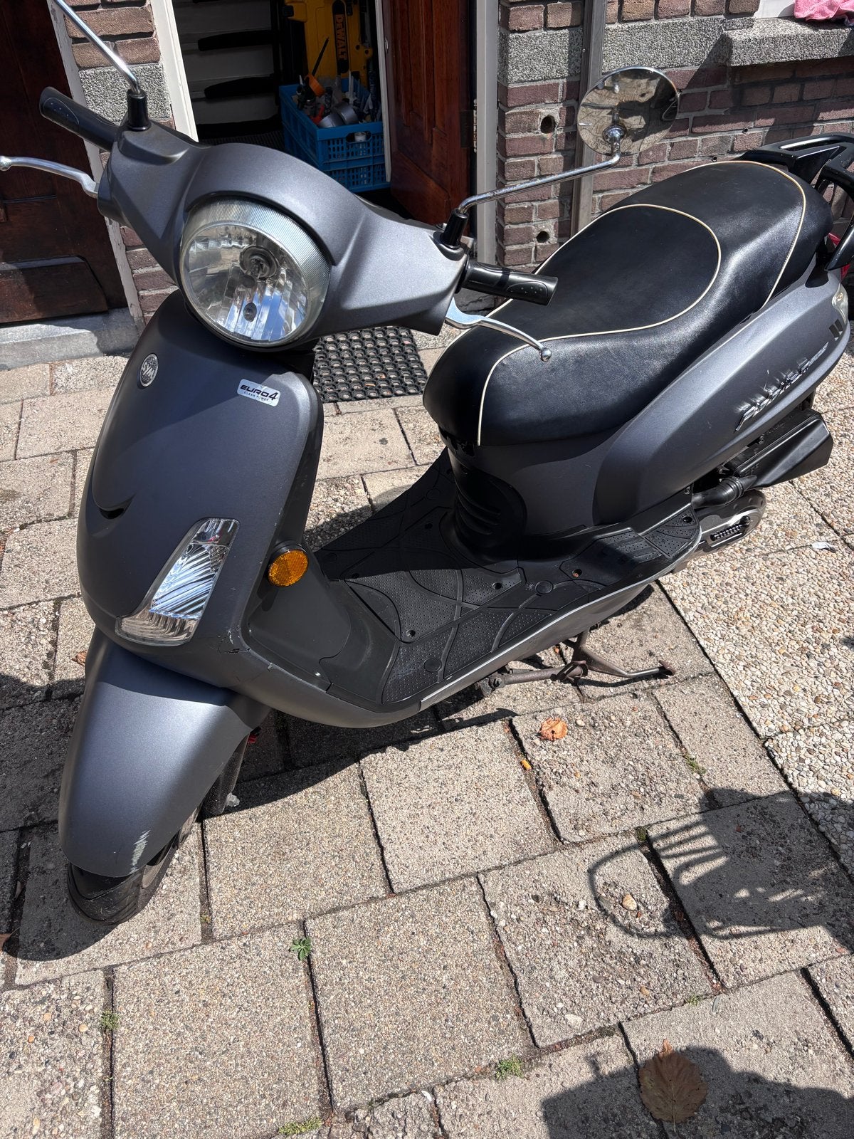 SYM Fiddle II 50S snor Scooter - Grijs, Fietsen en Brommers, Scooters | SYM, Ophalen, Gebruikt, Benzine, Fiddle
